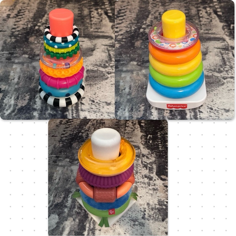 Fisher-Price/ Sassy baby stackers sensory stacker ring stacker